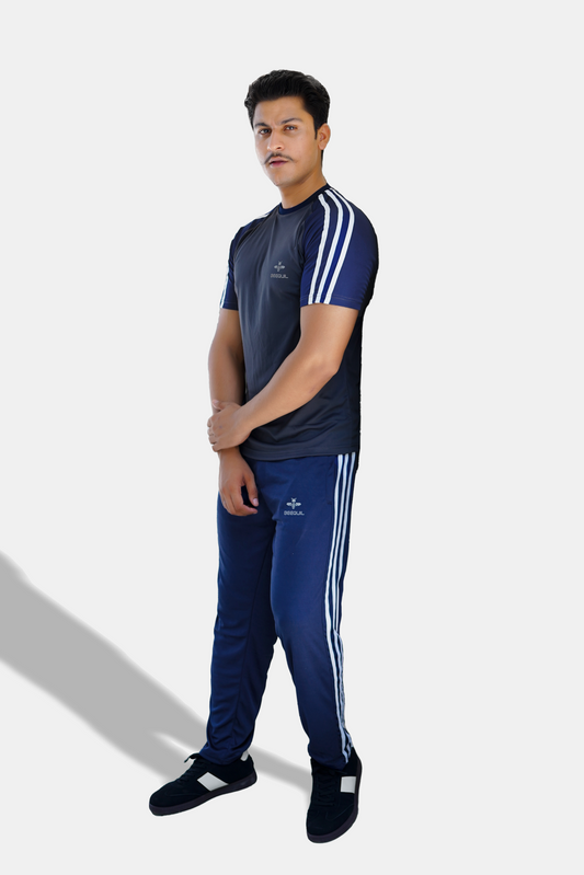 Tri_Linear Navy Drifit Tracksuit
