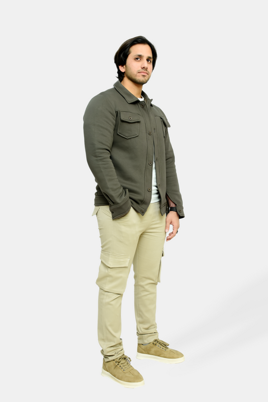 Olive Green Premium Trucker Jacket