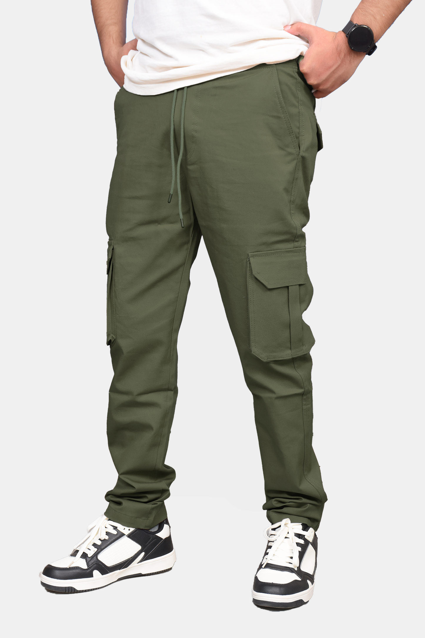 Olive Green Premium Cargo Trouser