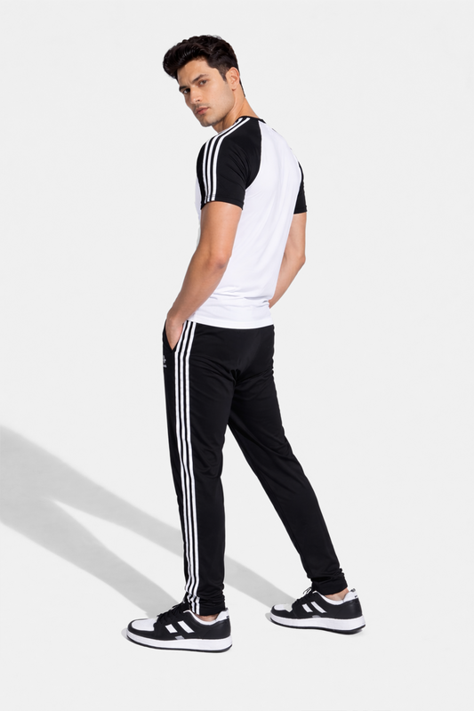 Tri_Linear White Drifit Tracksuit