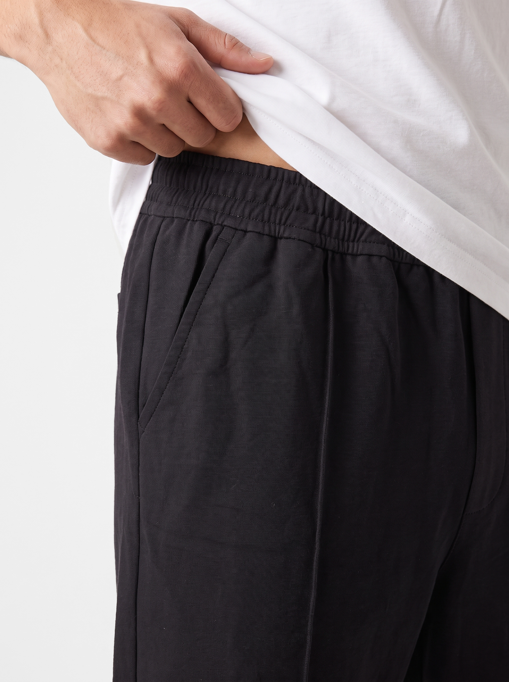Black Stripe Straight Trouser