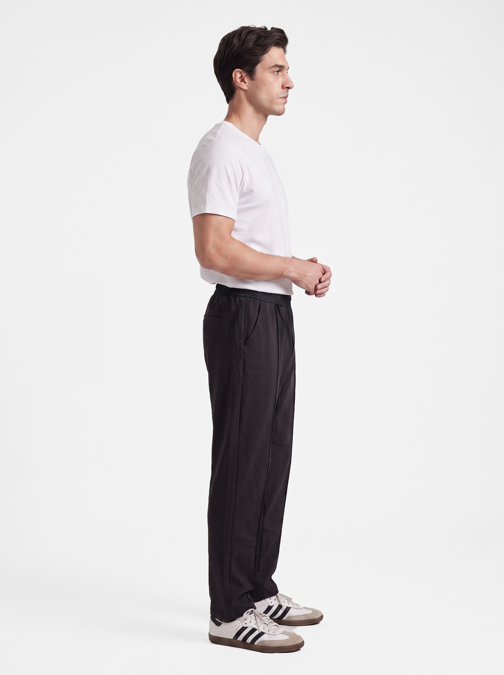 Black Stripe Straight Trouser