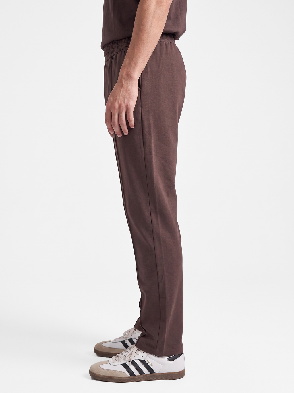 Brown Stripe Straight Trouser