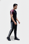 Tri_Linear Maroon Drifit Tracksuit