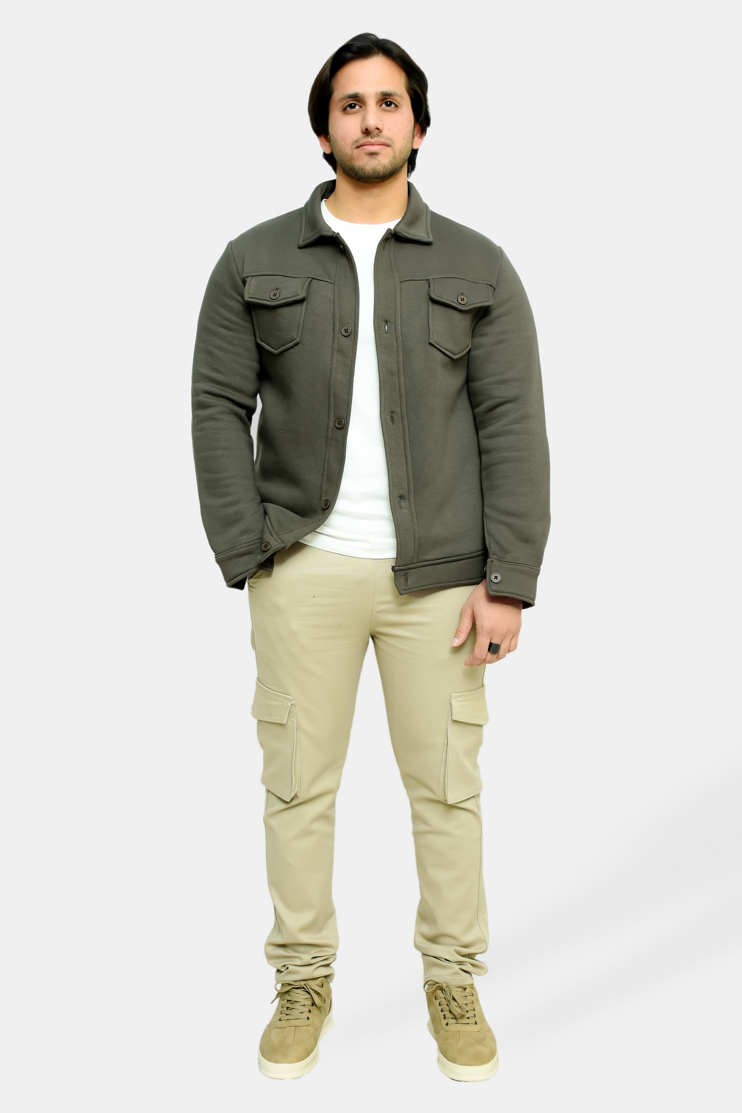 Olive Green Premium Trucker Jacket