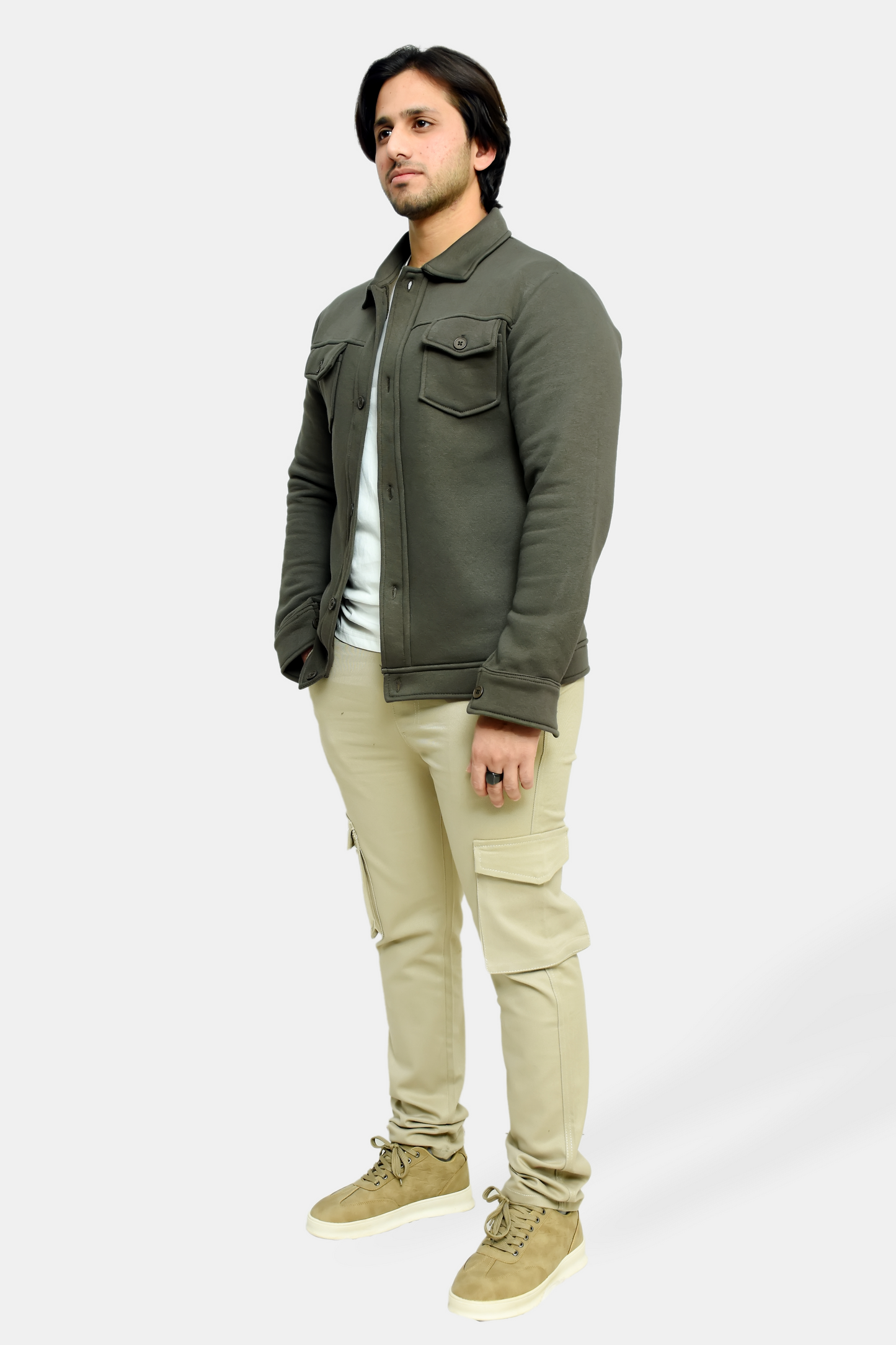Olive Green Premium Trucker Jacket