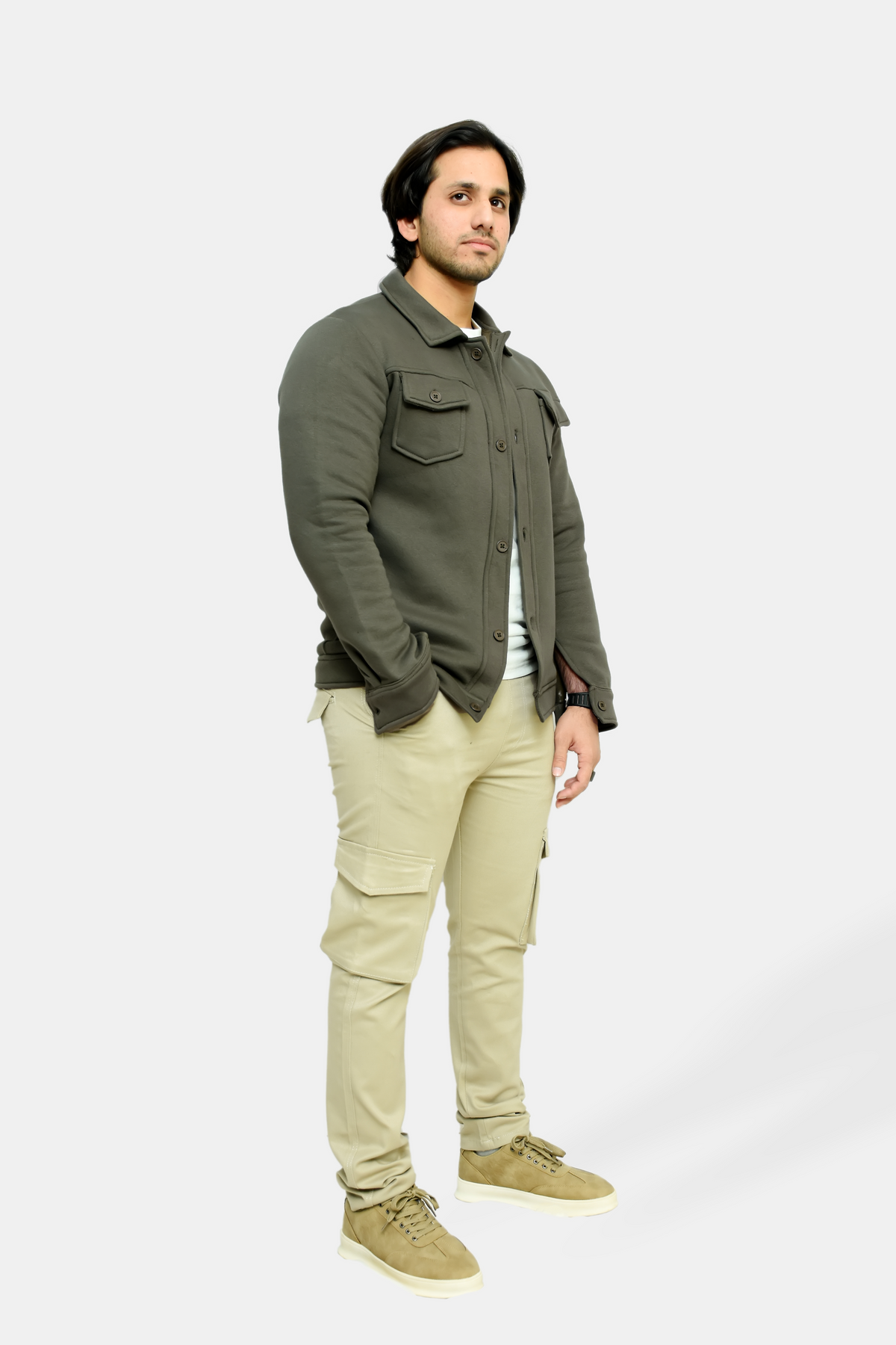 Olive Green Premium Trucker Jacket