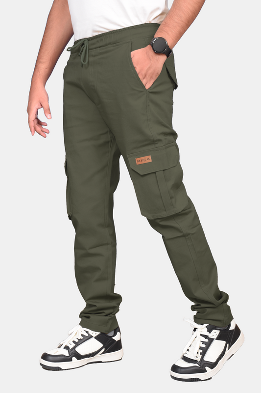 Olive Green Premium Cargo Trouser