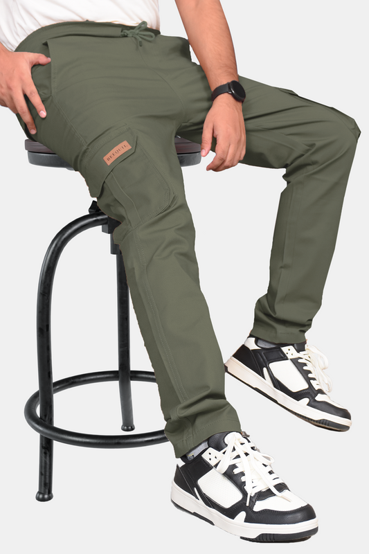 Olive Green Premium Cargo Trouser