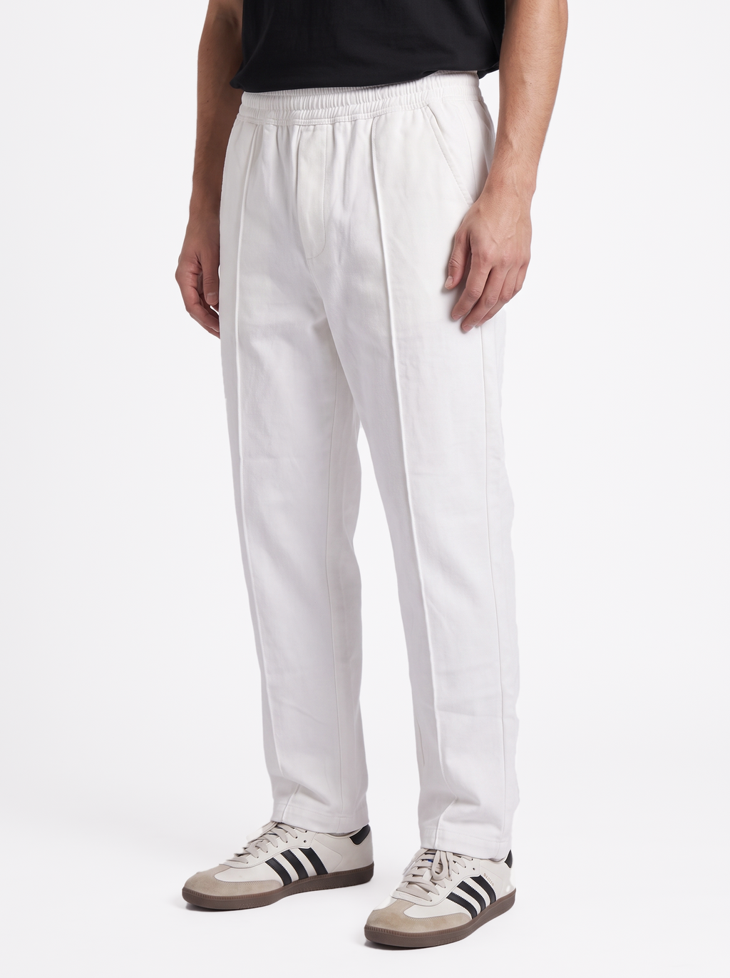 White Stripe Straight Trouser